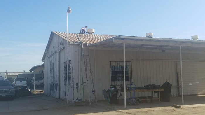 Commercial shop building renovated by Patterson and Sons Construction